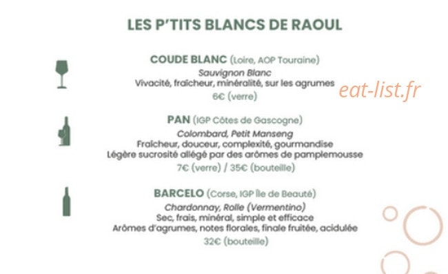Chez Raoul — carte page 13