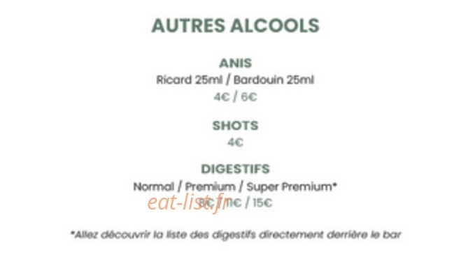 Chez Raoul — carte page 17