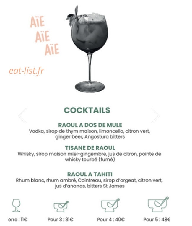 Chez Raoul — carte page 6