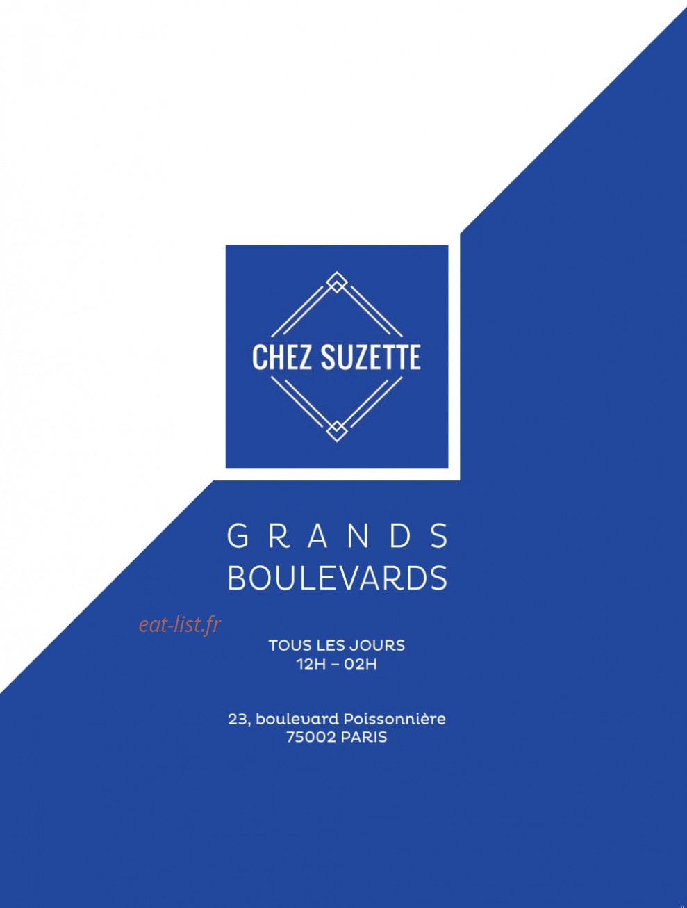 Chez Suzette — carte page 1