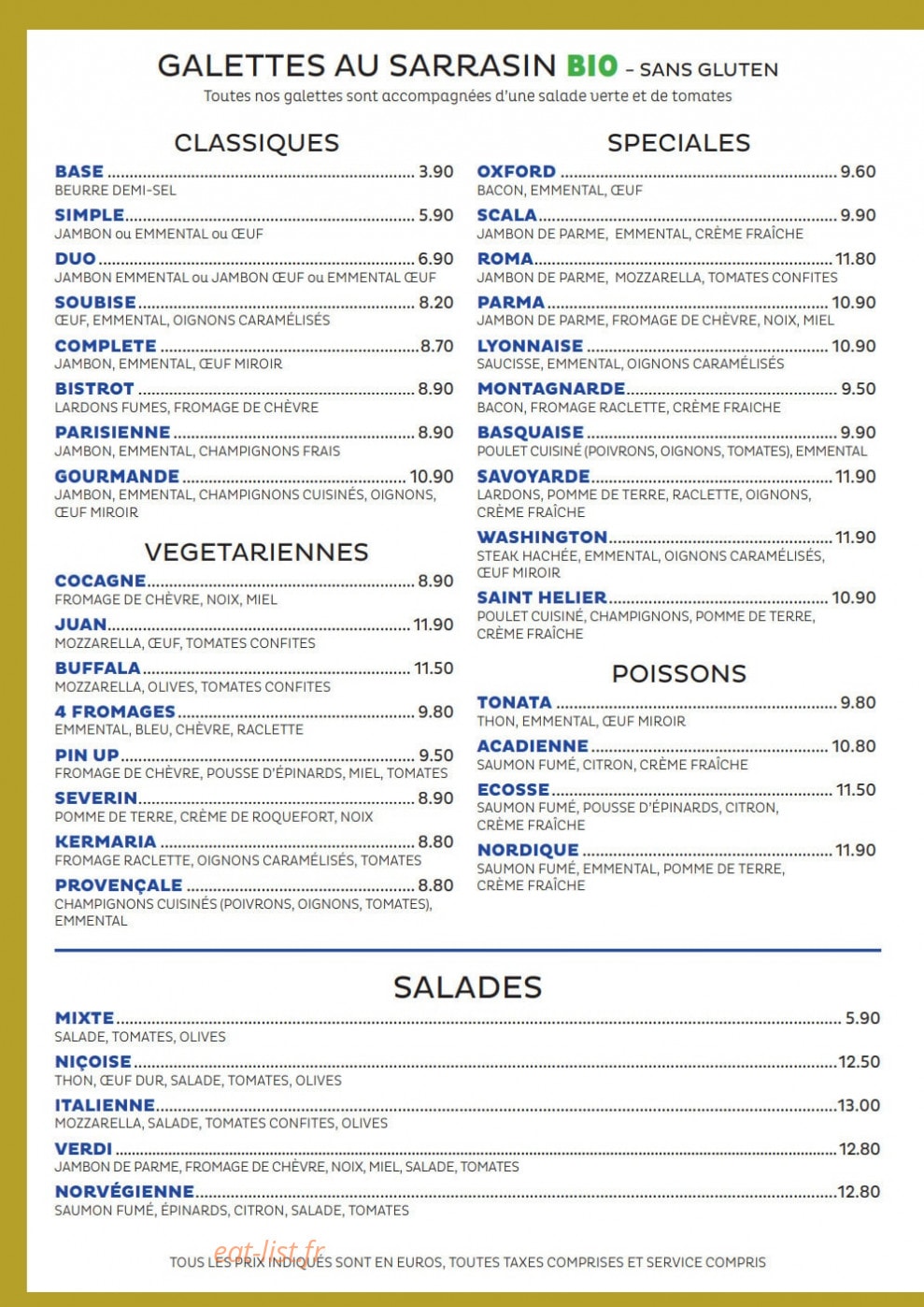 Chez Suzette — carte page 5