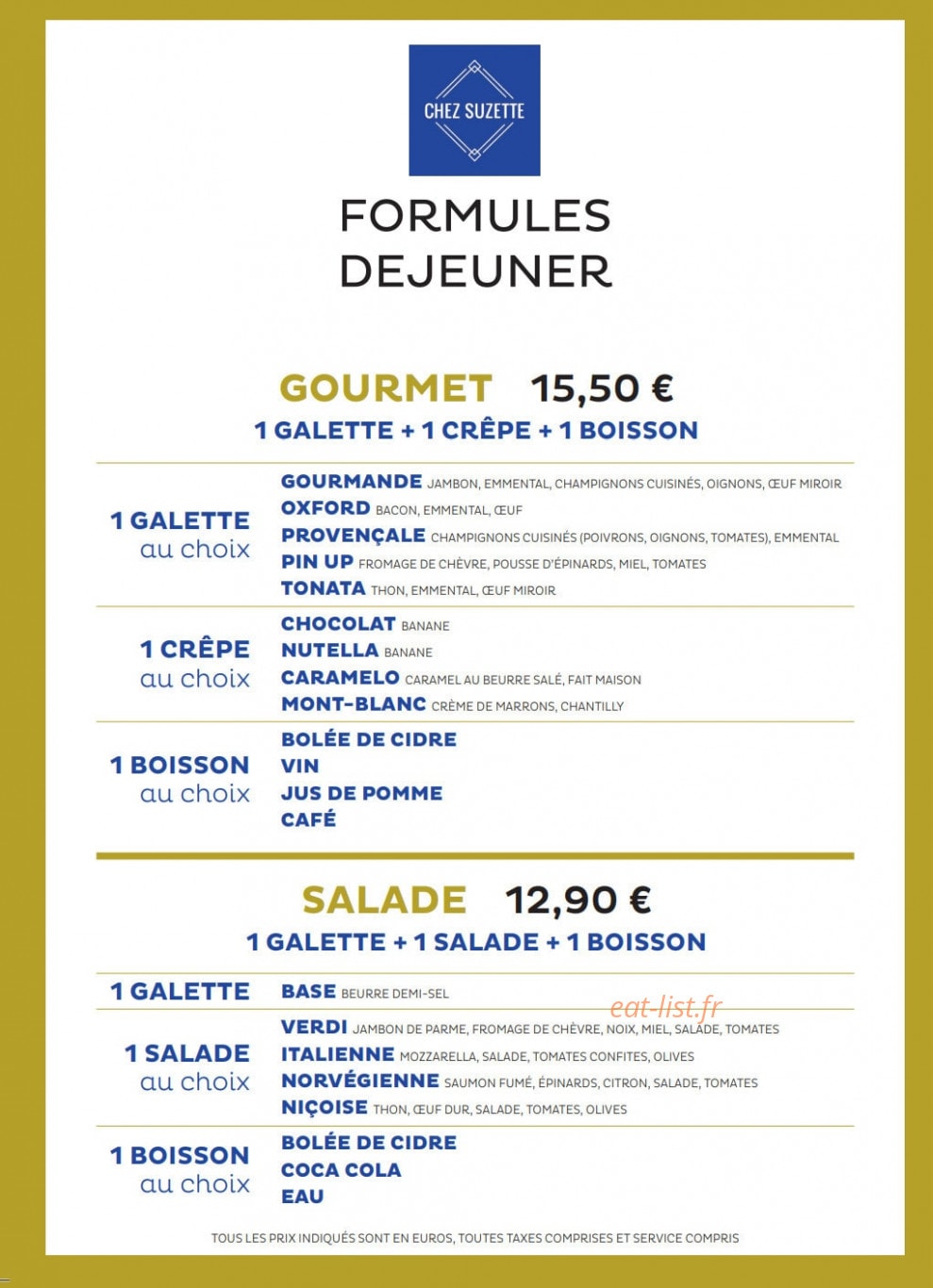 Chez Suzette — carte page 3