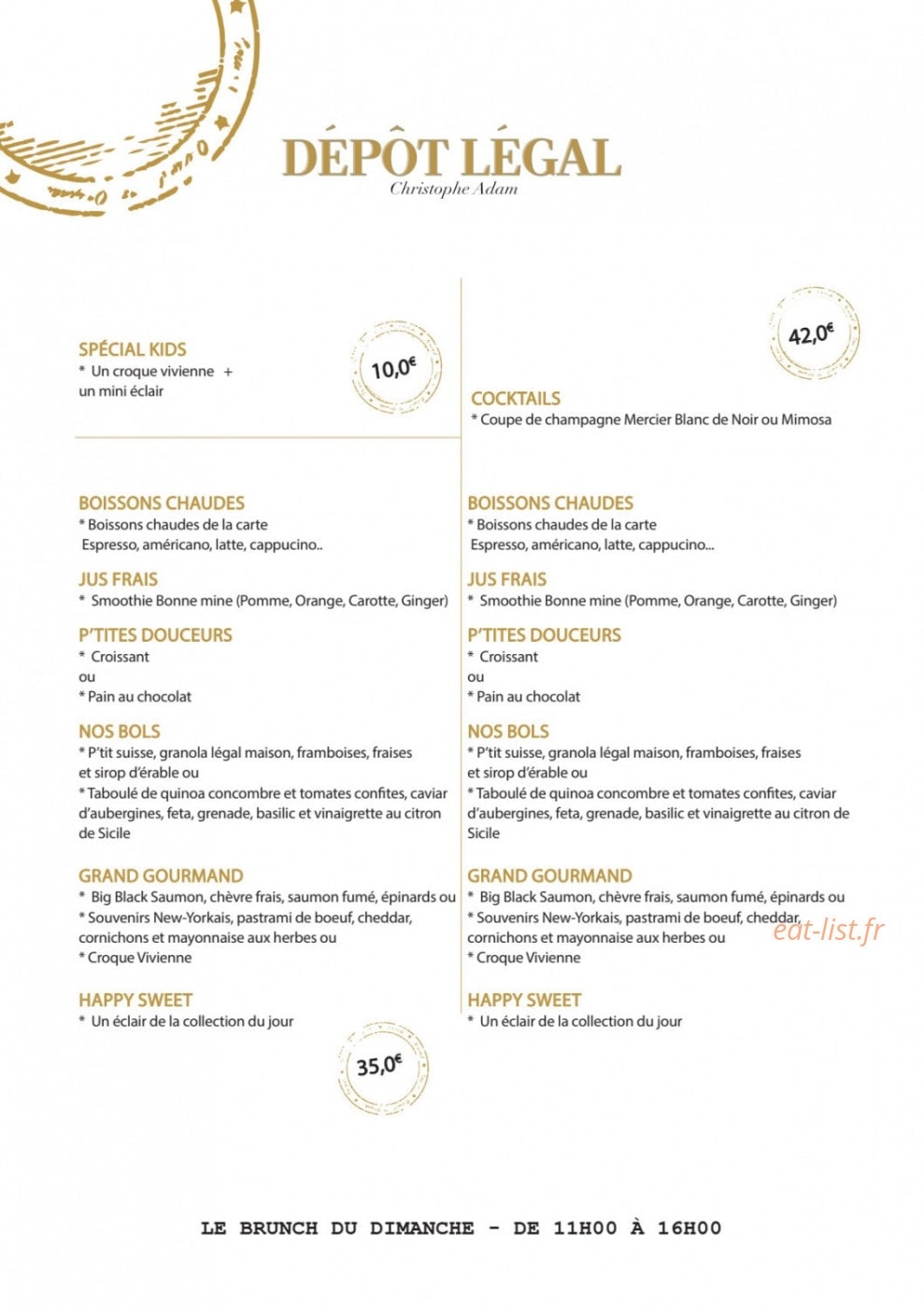 Dépôt Légal — carte page 4