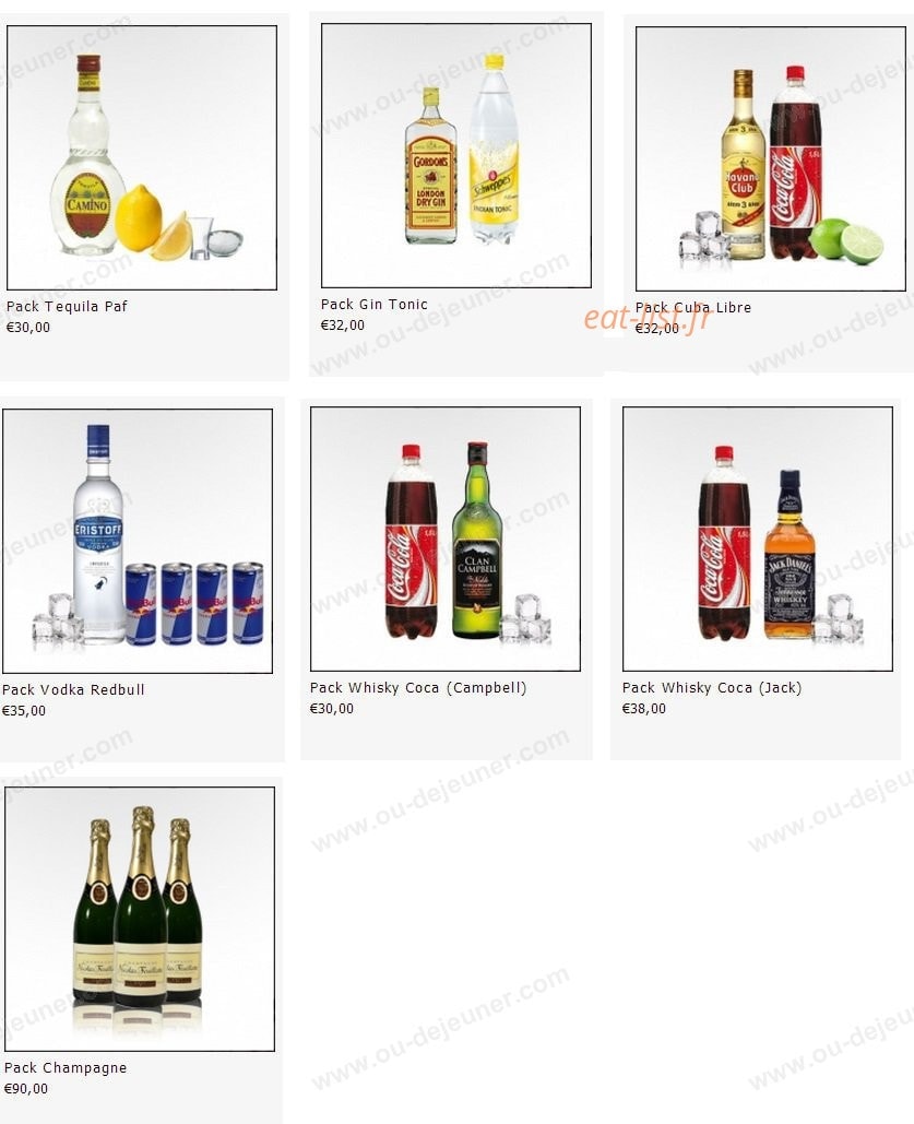 Drinkin — carte page 1
