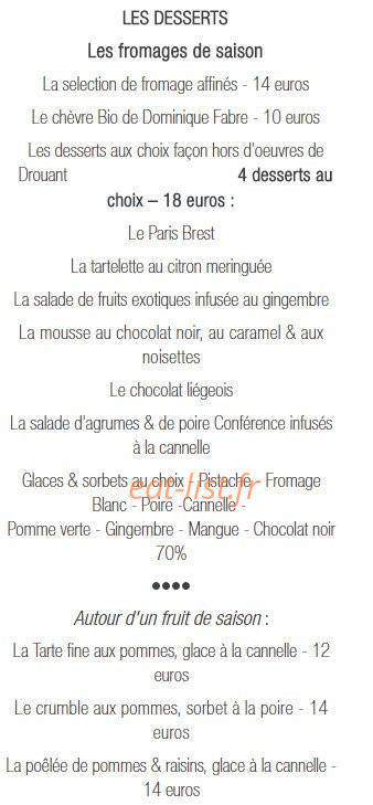 Drouant — carte page 4
