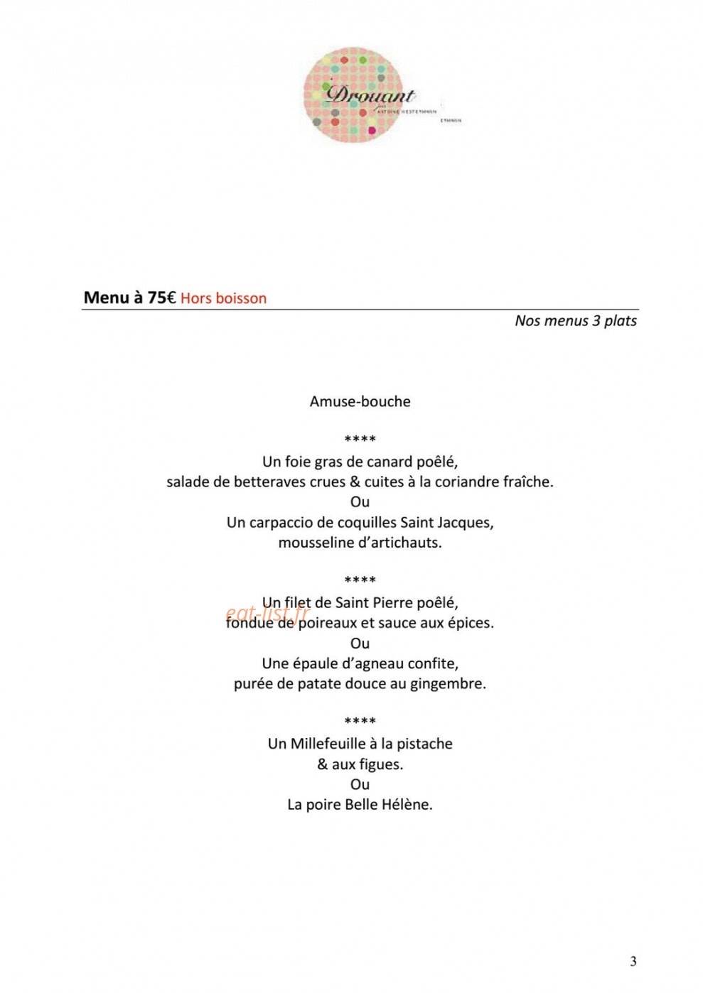 Drouant — carte page 10