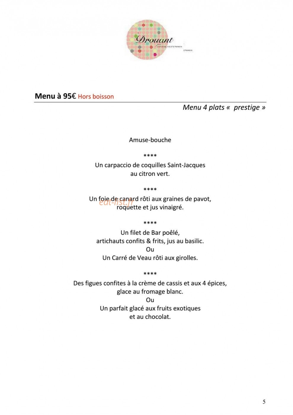 Drouant — carte page 12