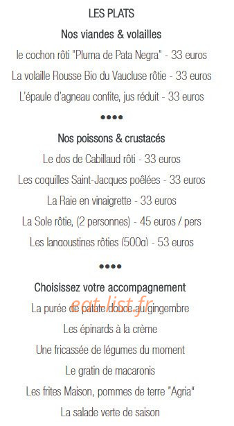 Drouant — carte page 2