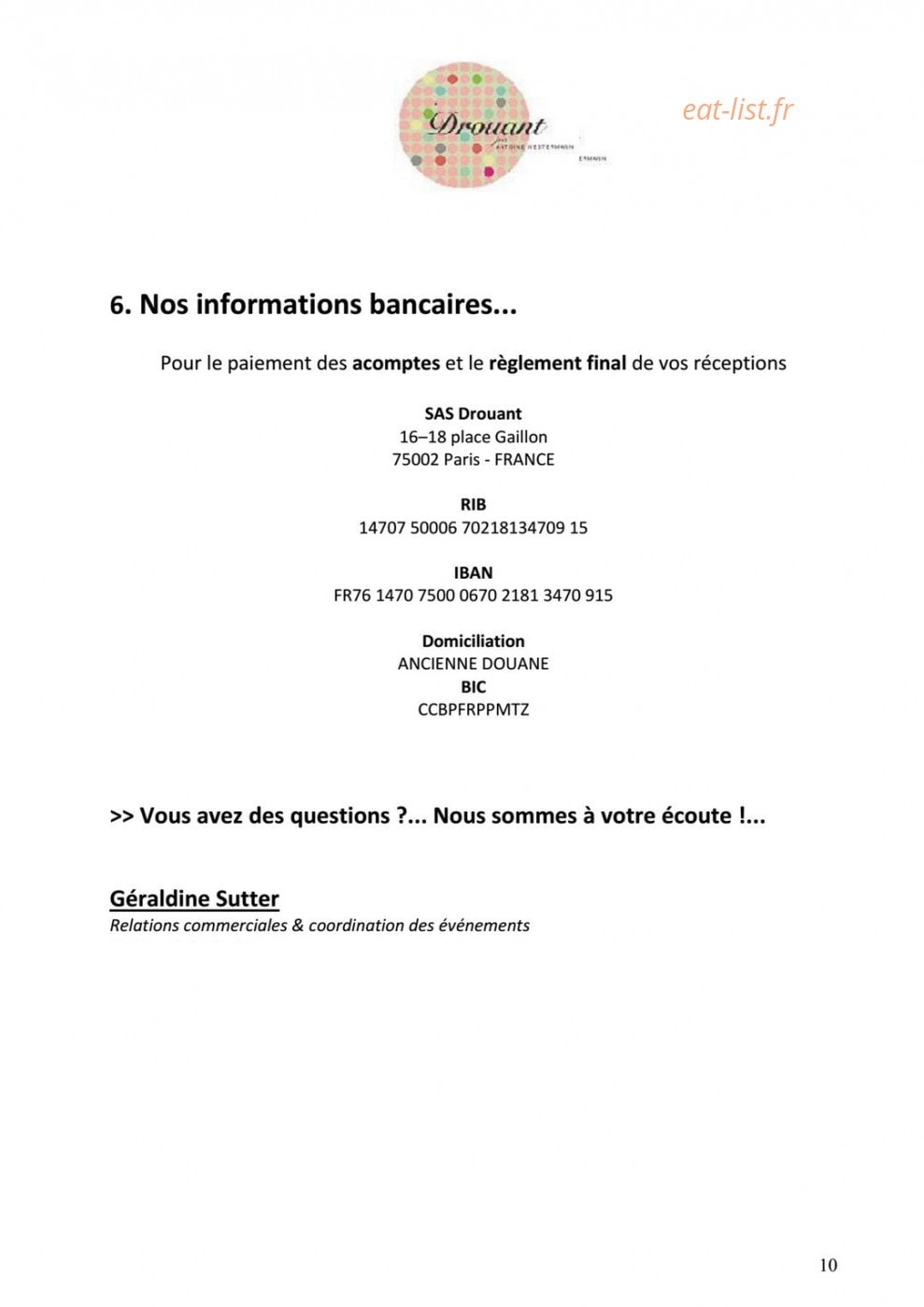 Drouant — carte page 17