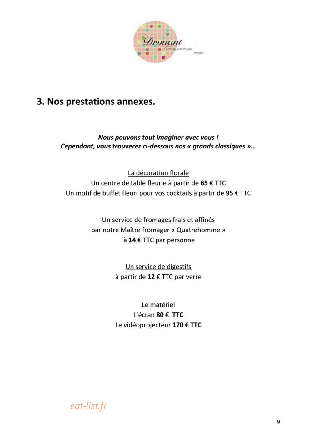 Drouant — carte page 16