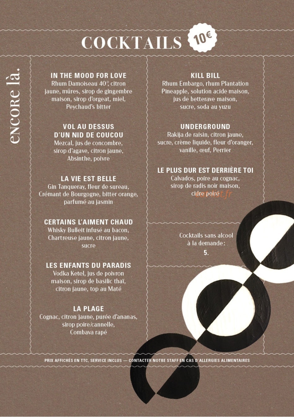 Encore là — carte page 1