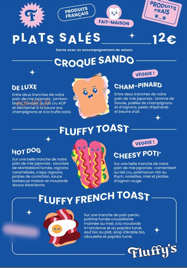 Fluffy's — carte page 3