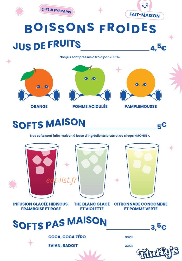 Fluffy's — carte page 6