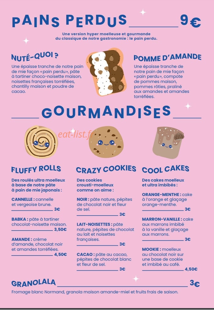 Fluffy's — carte page 4