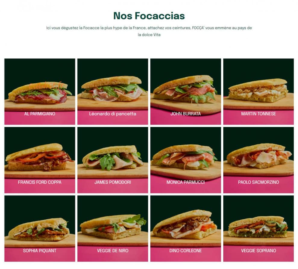 Focaccia Club — carte page 2