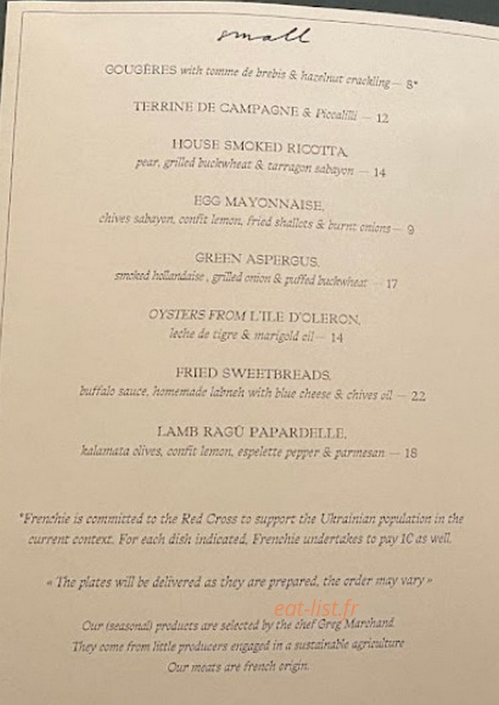 Frenchie — carte page 1