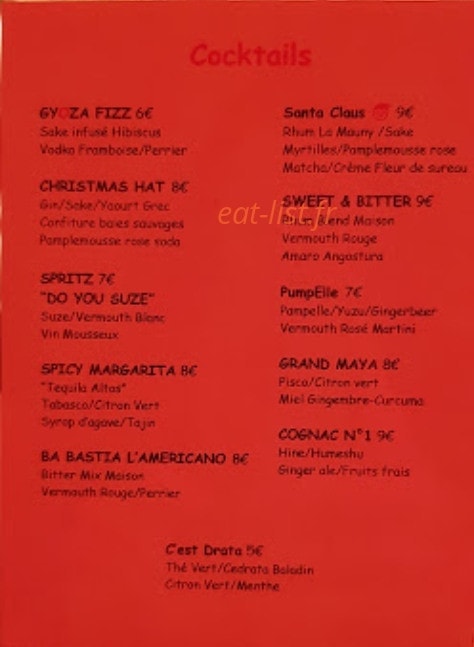 Gyozabar — carte page 3
