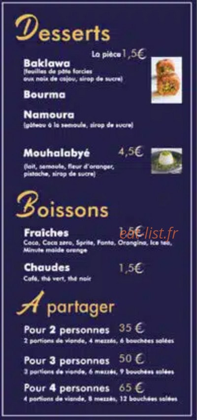 Hawa Beirut — carte page 4