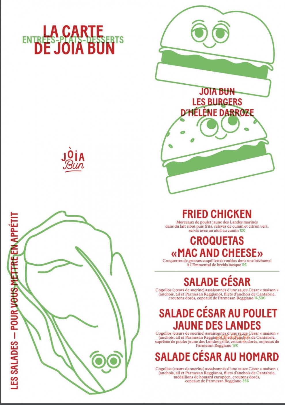JÒIA Bun — carte page 1