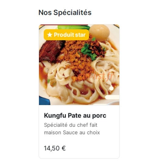 Kongfu pate — carte page 2
