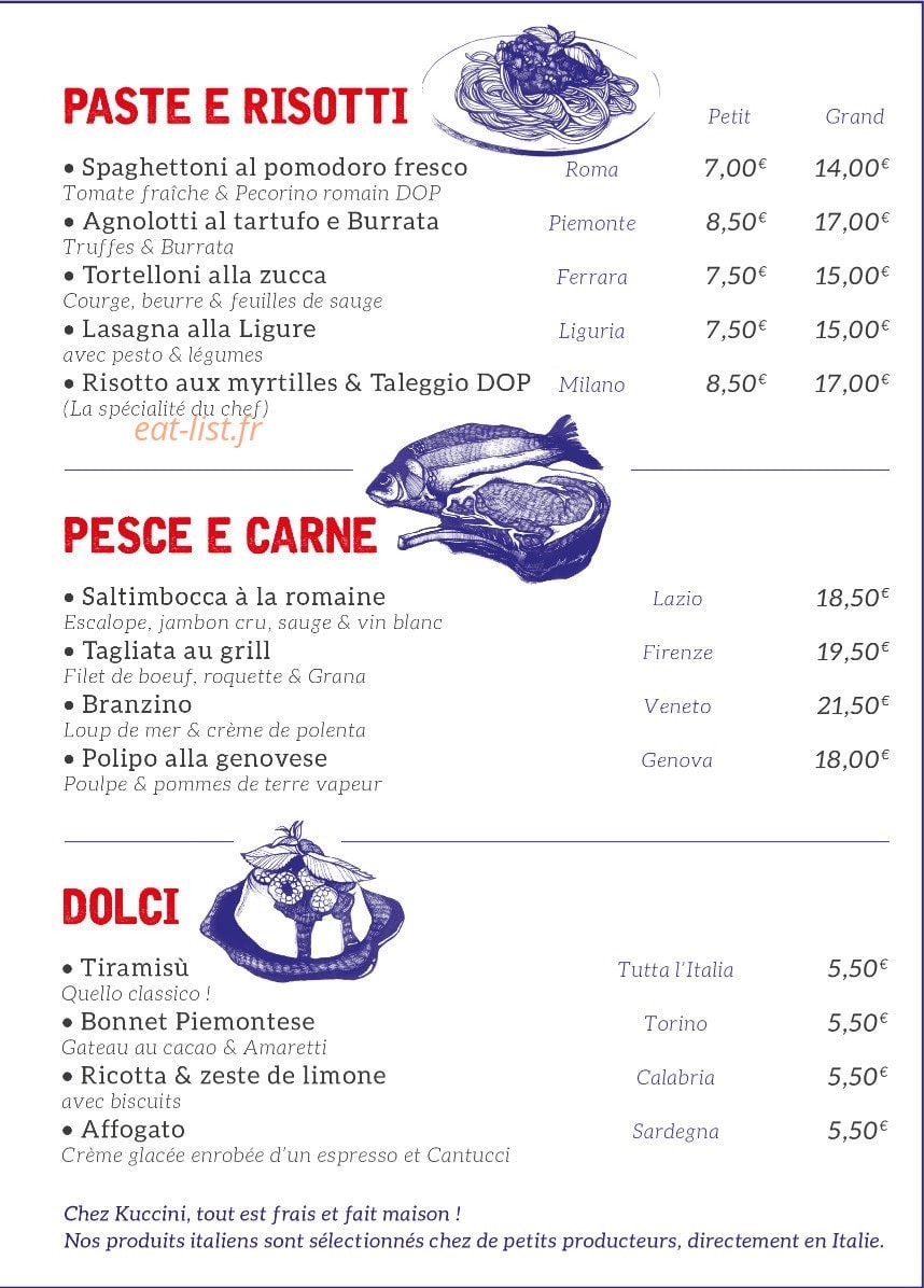 Kuccini — carte page 2
