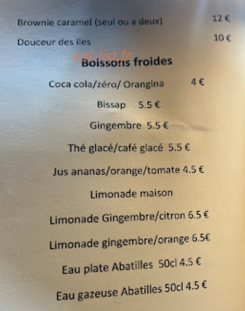 L'Hibiscus — carte page 4