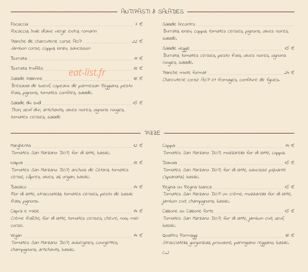 L'Incontro — carte page 1