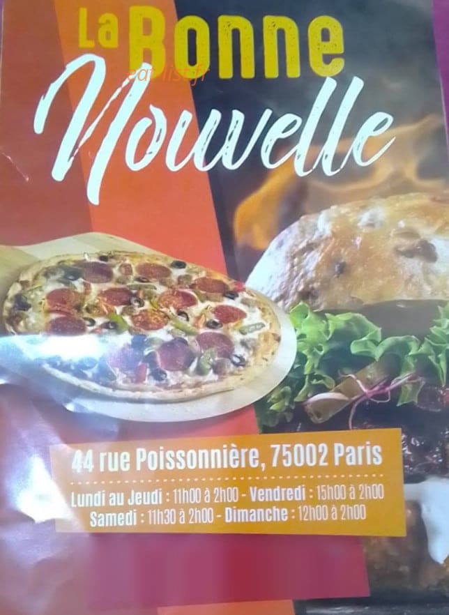 La bonne nouvelle — carte page 1