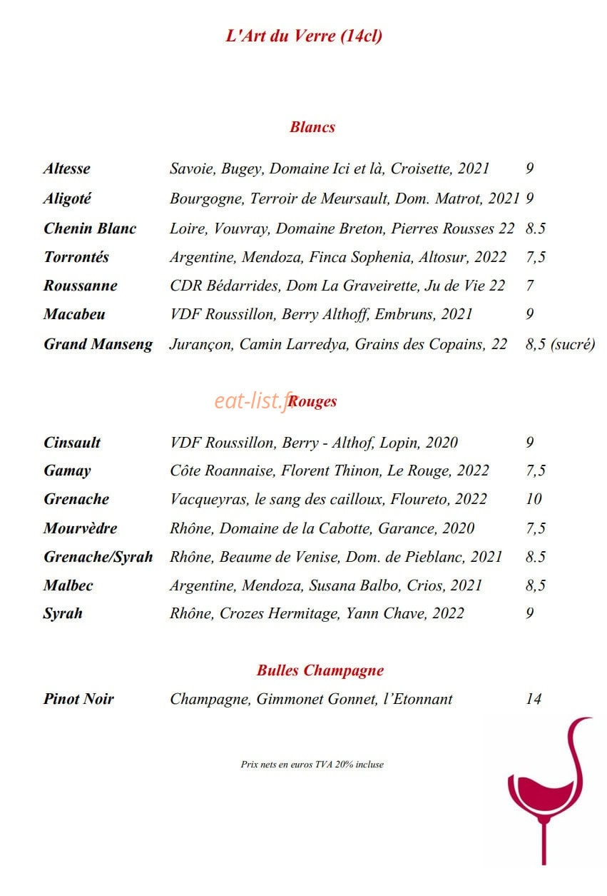 La Cave de Martin — carte page 3