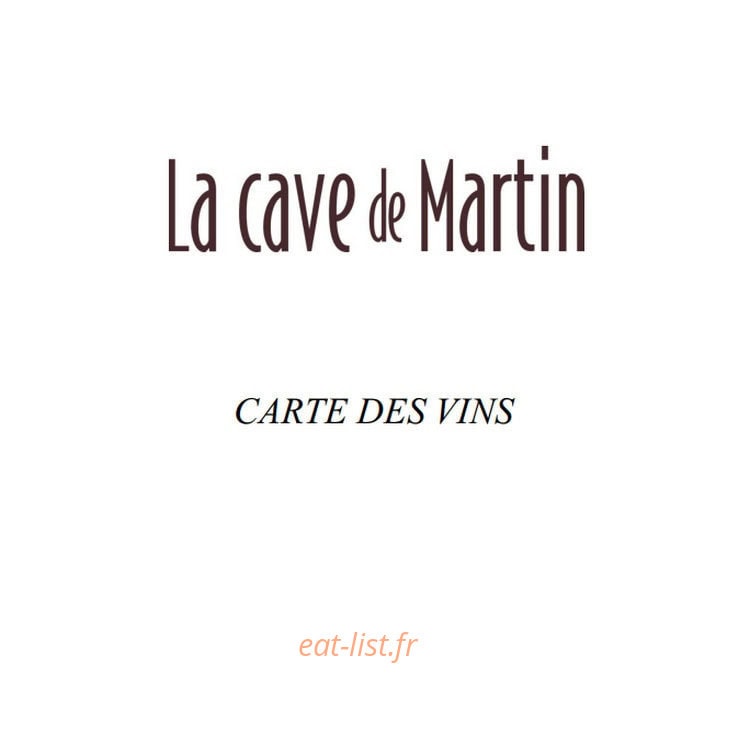 La Cave de Martin — carte page 4