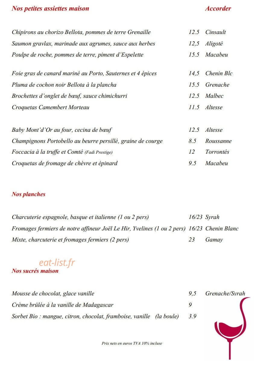 La Cave de Martin — carte page 2