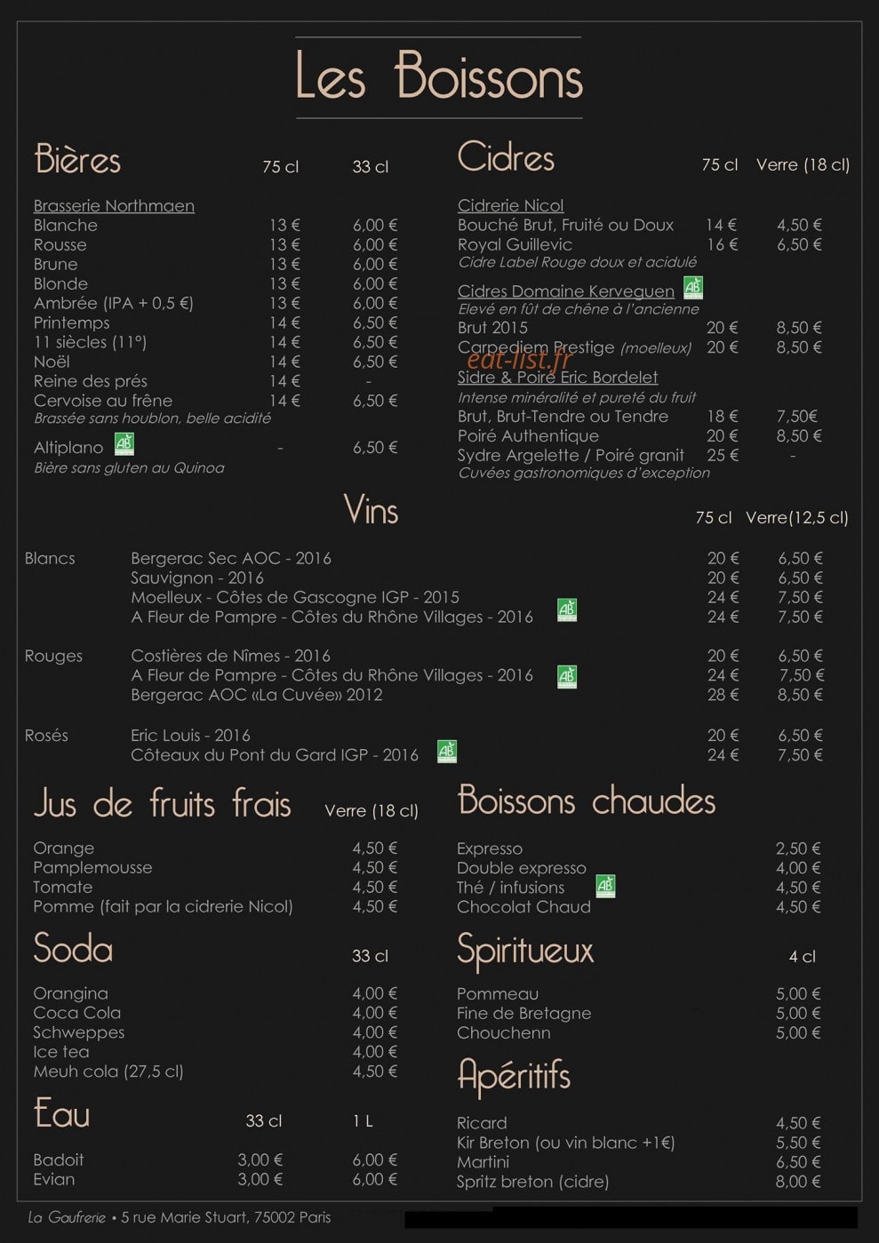 La Gaufrerie — carte page 2