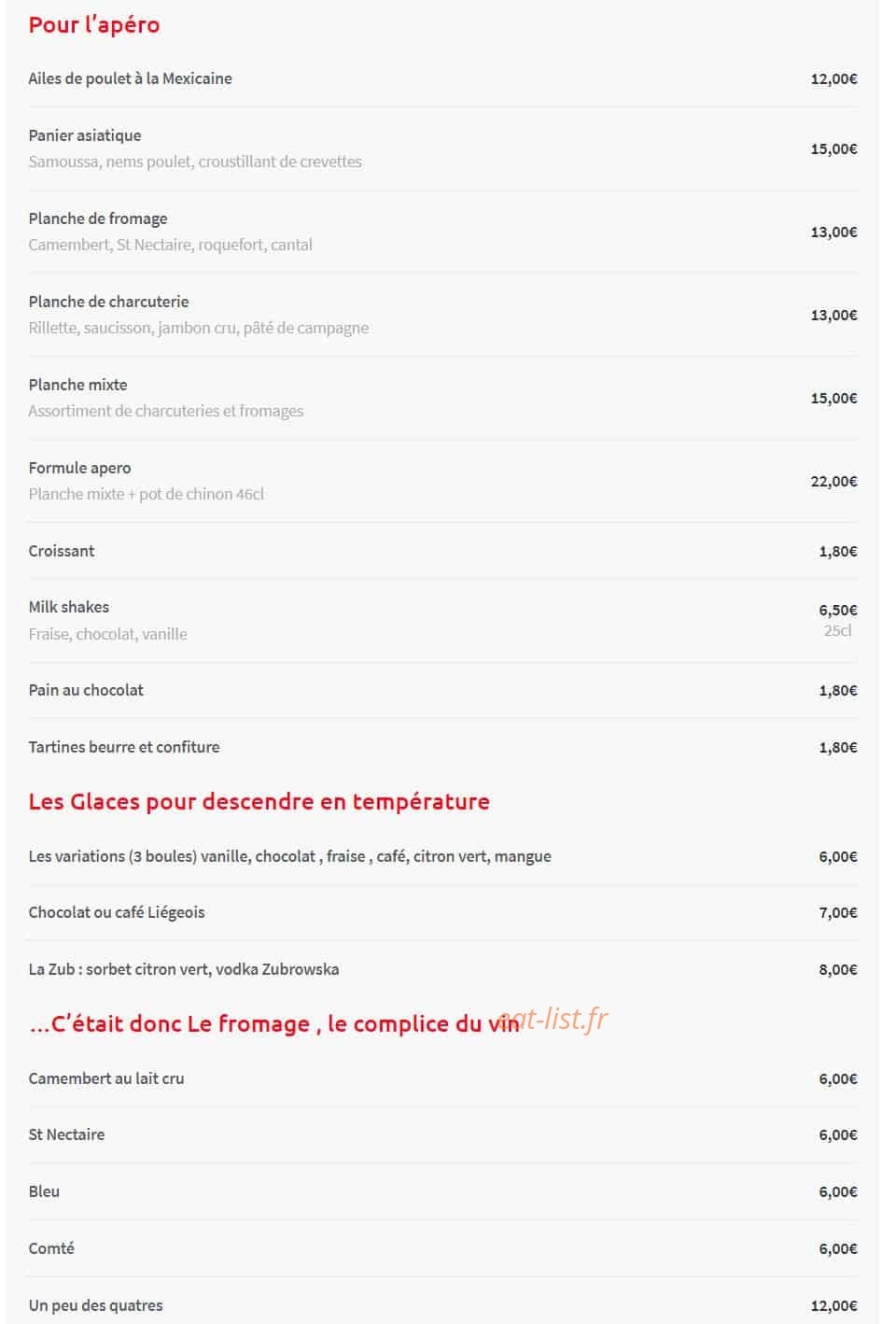 La Java — carte page 2