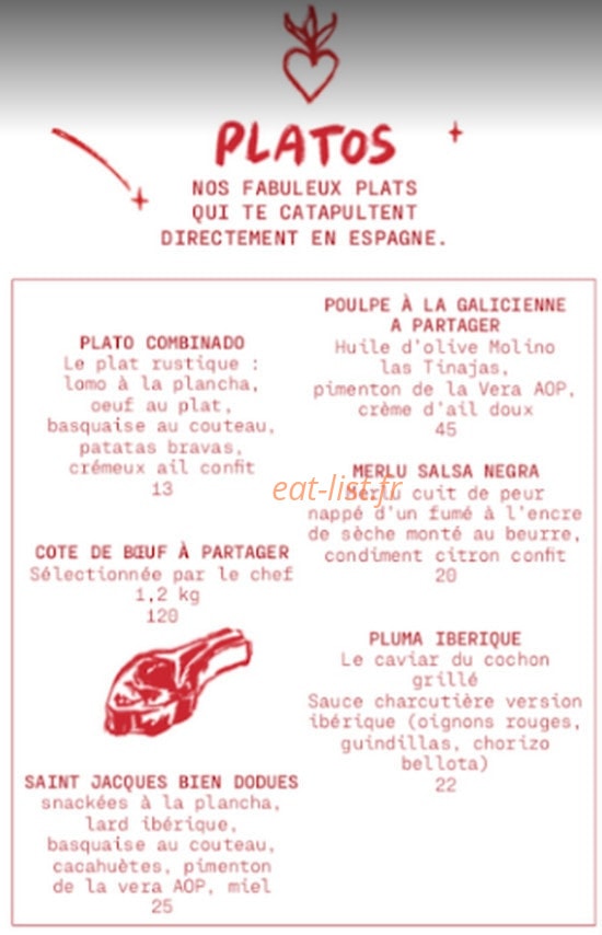 La Noceria — carte page 1