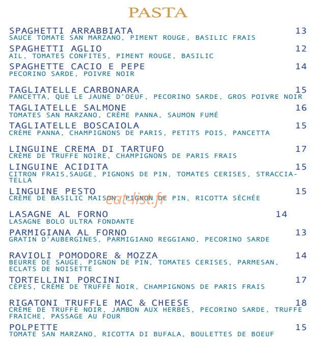 La Piazzetta — carte page 2