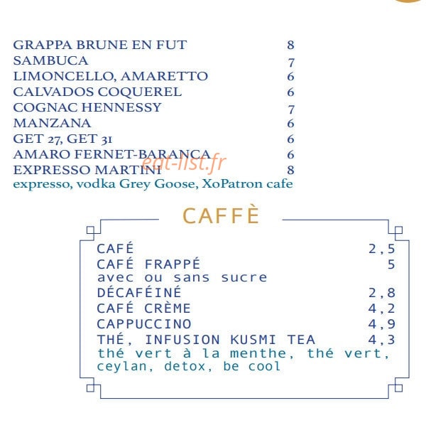La Piazzetta — carte page 6