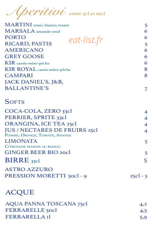 La Piazzetta — carte page 7