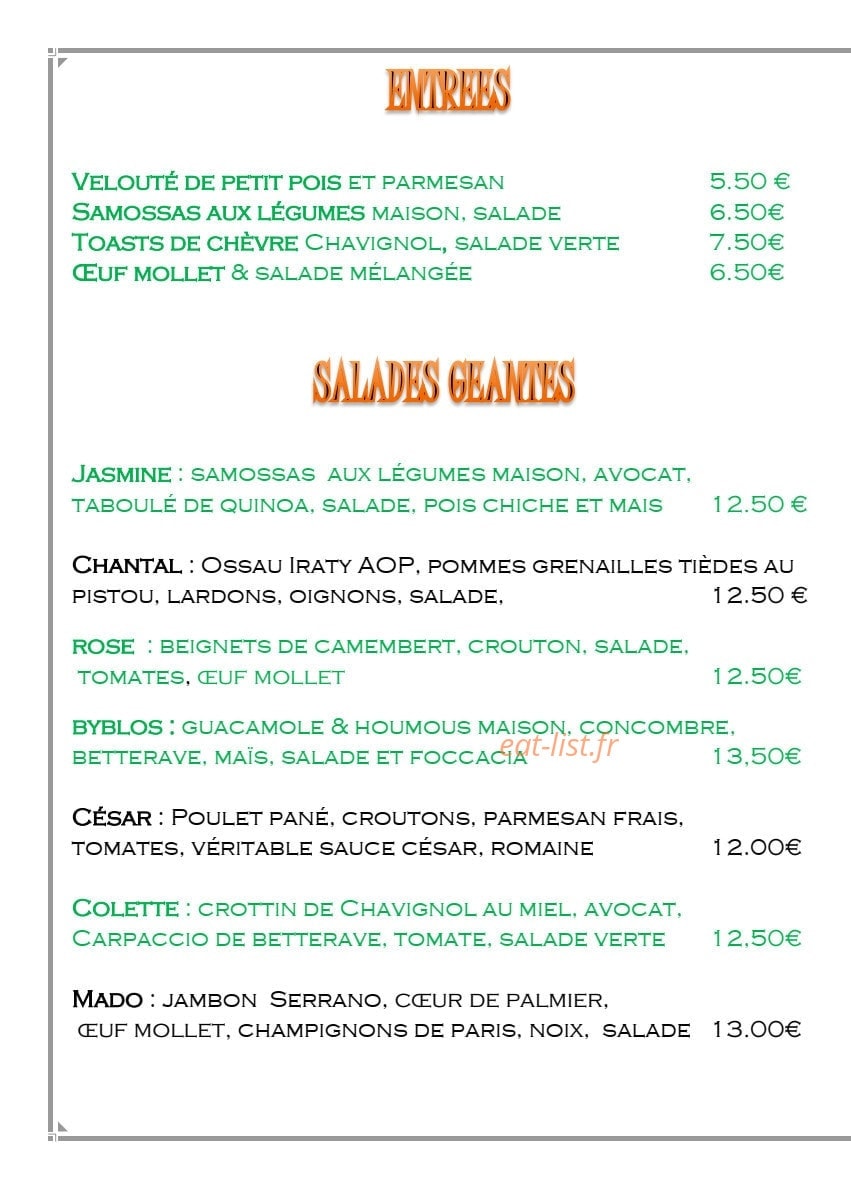 Le Biscornu — carte page 1