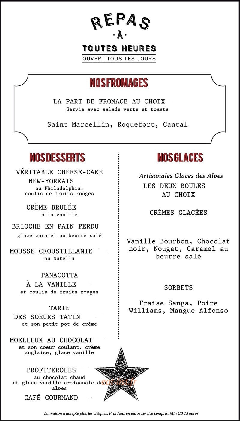 Le Café du Centre — carte page 3