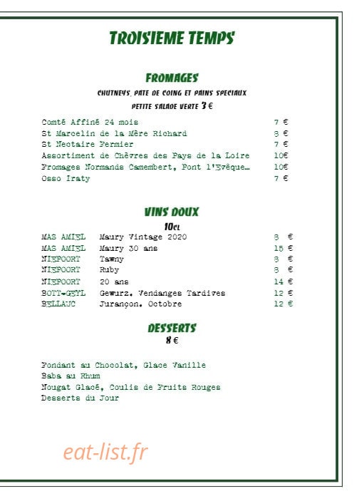 Le Chardonnay — carte page 4