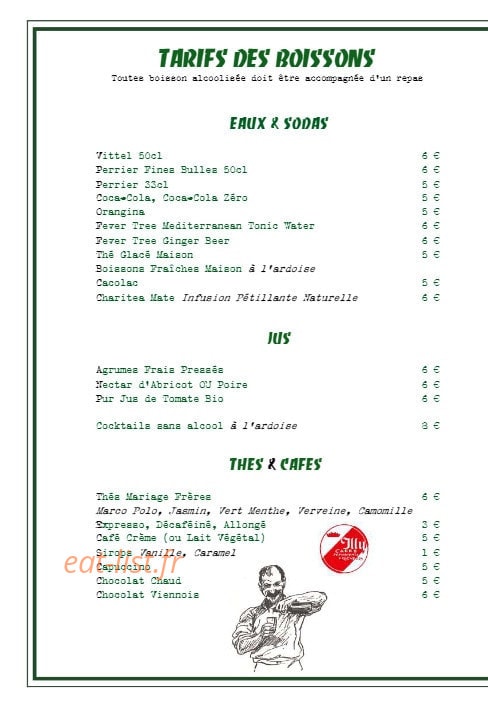 Le Chardonnay — carte page 6
