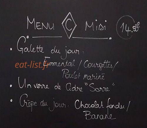 Le Comptoir du Commerce — carte page 1