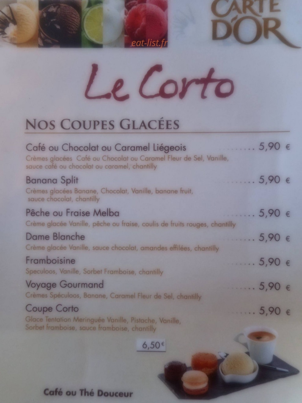 Le Corto — carte page 1