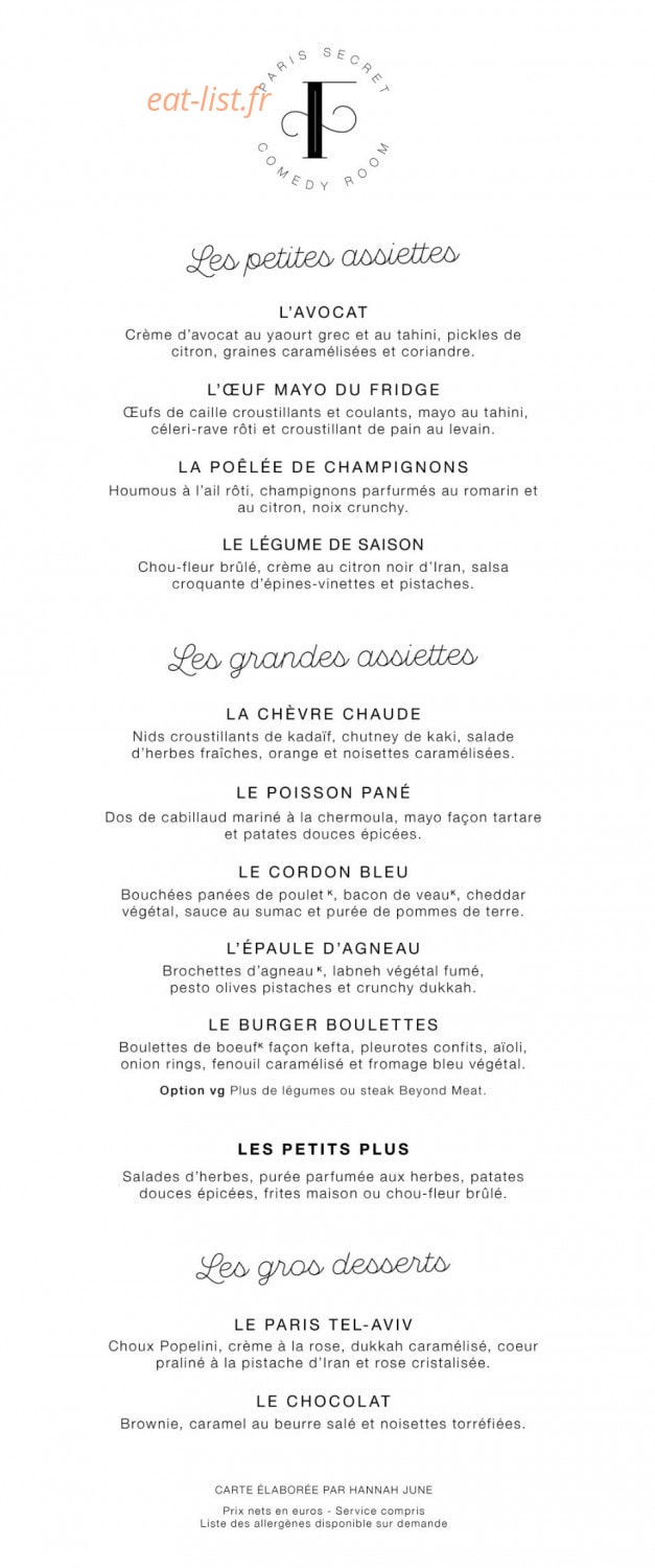 Le Fridge — carte page 2