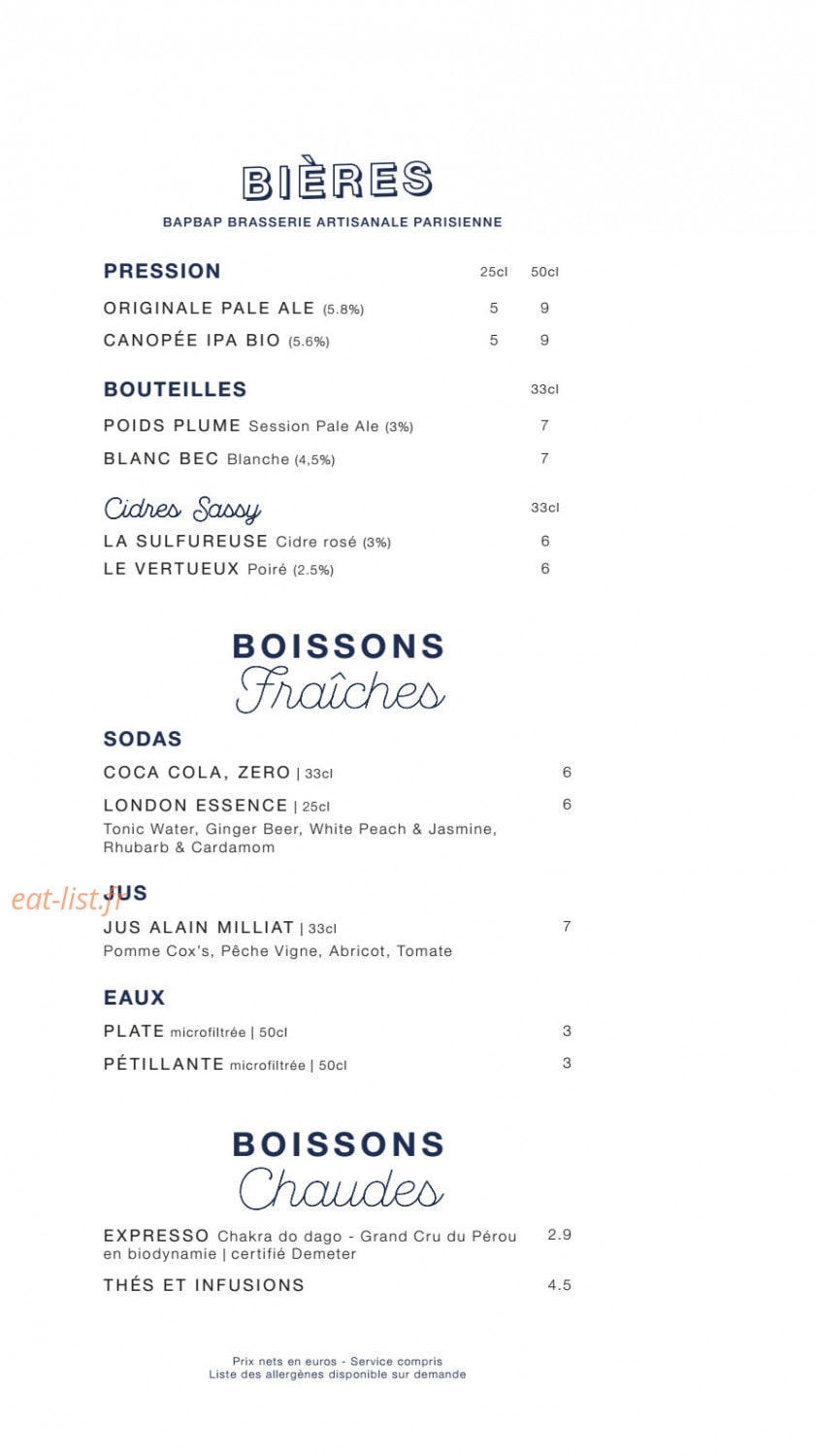 Le Fridge — carte page 6