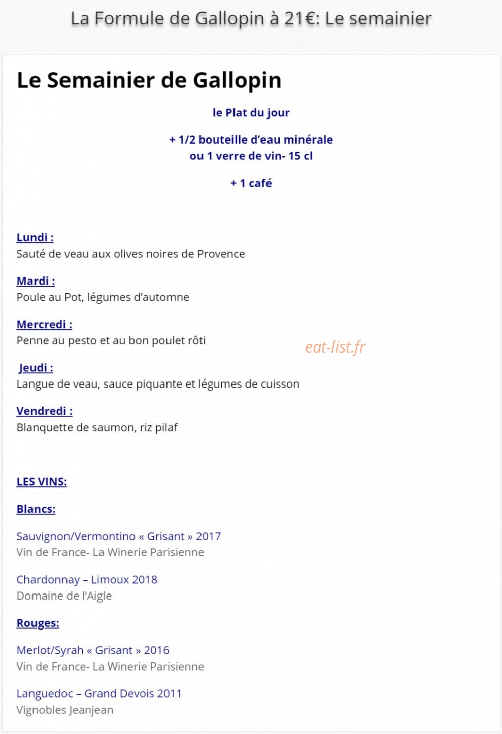 Le Gallopin — carte page 4
