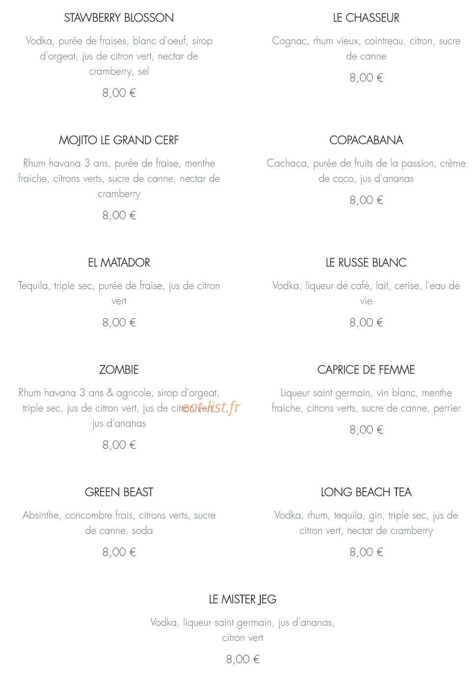 Le grand cerf — carte page 11