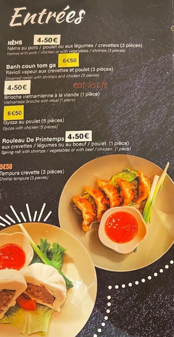 Le Merci — carte page 1