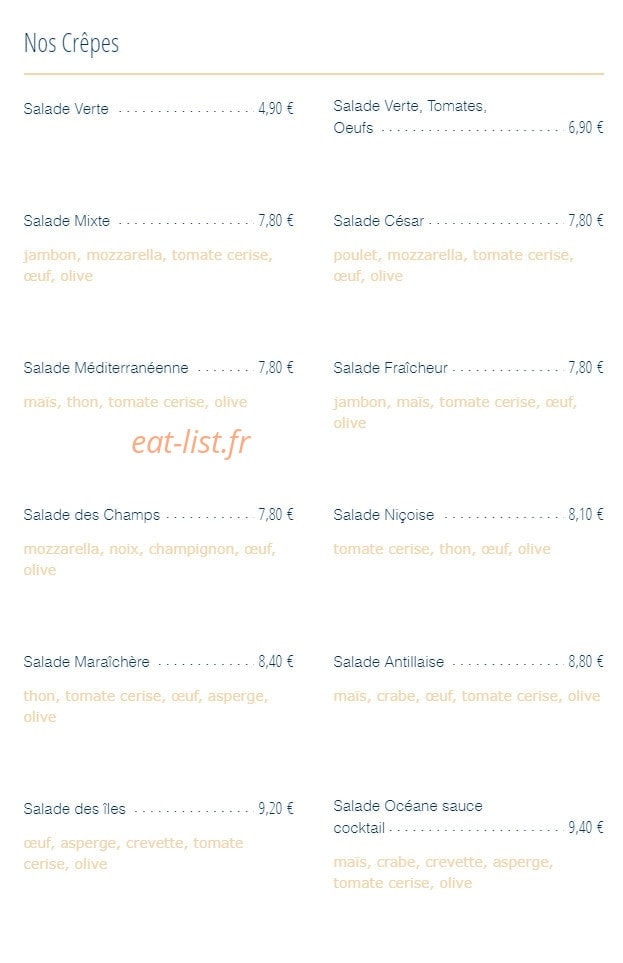 Le P'tit Breton — carte page 2