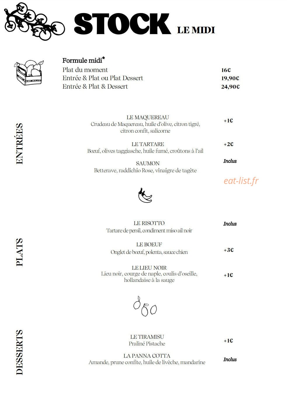 Le Stock — carte page 2